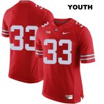 Youth NCAA Ohio State Buckeyes Master Teague #33 College Stitched No Name Authentic Nike Red Football Jersey RW20Q45FZ